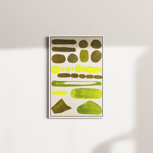 verdant stillness — white frame