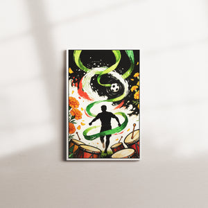 verdant sweep — white frame