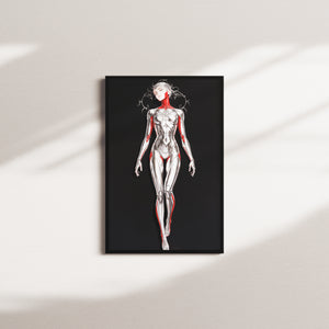 vermilion shadow — black frame