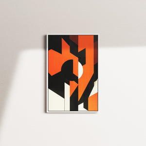 vermilion structure — white frame