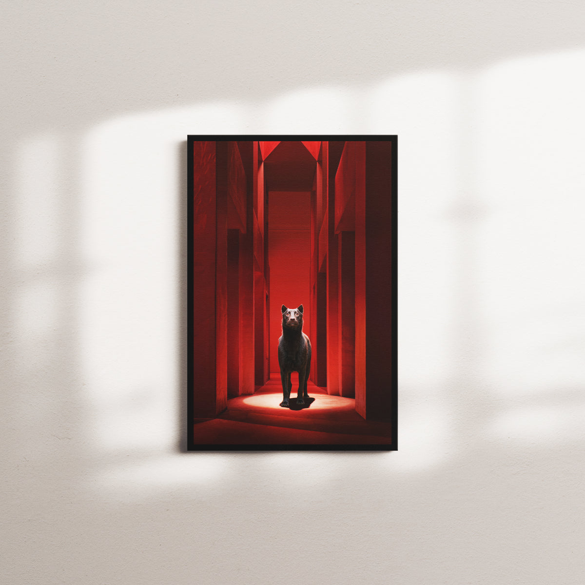 vermilion vesper — black frame