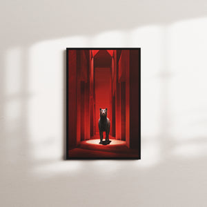 vermilion vesper — black frame