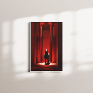 vermilion vesper — white frame