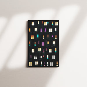 violet afterglow — black frame