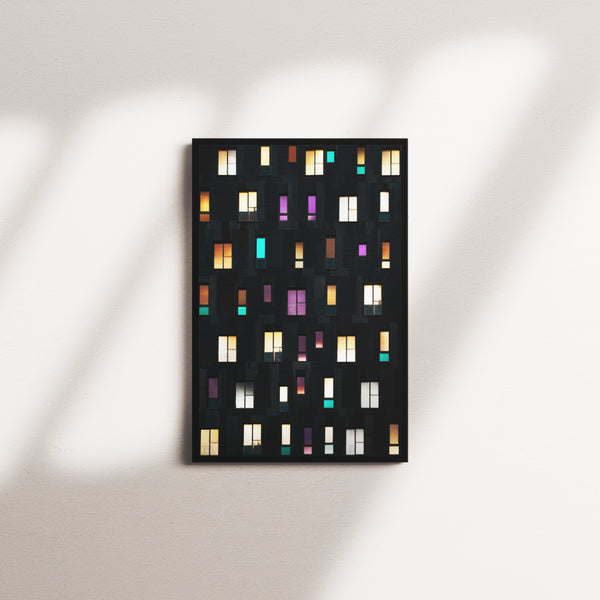 violet afterglow — black frame