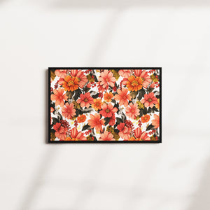 vivid bloom — black frame
