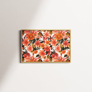 vivid bloom — oak frame
