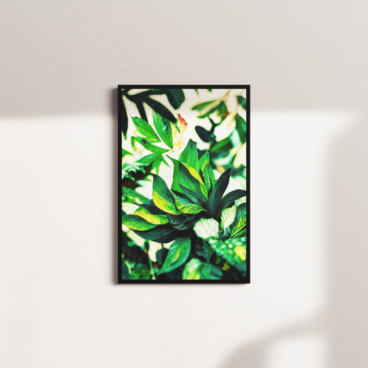 vivid leaf dance — black frame