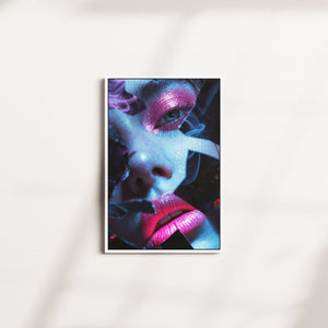 vivid masque — white frame