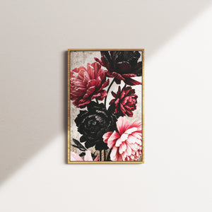vivid petal dance — oak frame