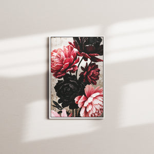 vivid petal dance — white frame
