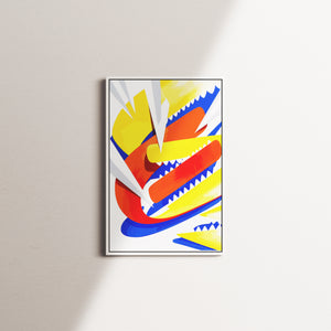 vivid swarm — white frame