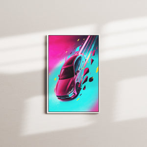 vivid velocity — white frame