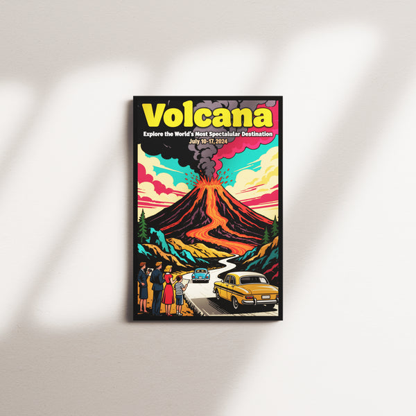 volcanic dawn — black frame