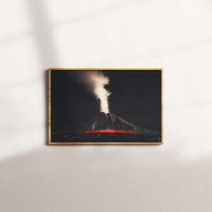 volcanic storm — oak frame