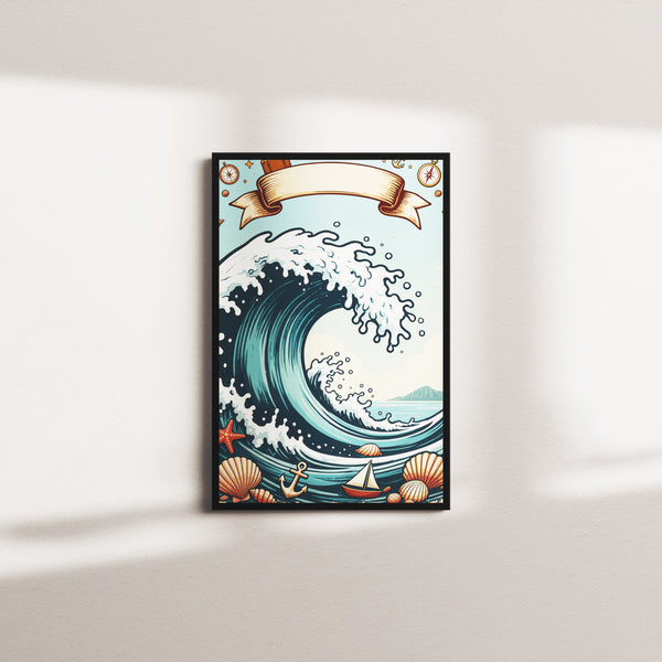 waves of adventure — black frame