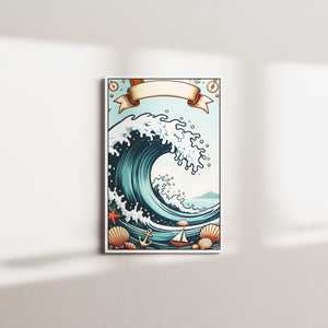 waves of adventure — white frame