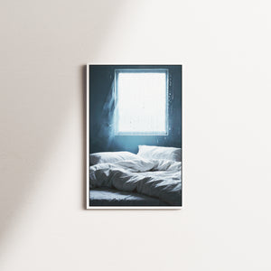 windowed whispers — white frame