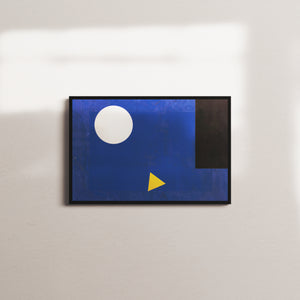 worn banner — black frame